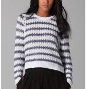 Theyskens Theory Koro Linen Blend Knit Sweater